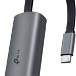 TP-Link USB C to Ethernet Adapter, 2.5 G Plug & Play Network Adapter | Type-C to RJ45 | Aluminum Alloy Case | Thunderbolt 4/3 Compatible for MacBook Pro/Air, iPad, iPhone 16 Pro/Max and More (UE302C)