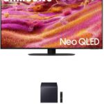 Samsung 55-Inch Class Neo QLED 4K QN90F Series, Vision AI, Mini LED Smart TV (2025 Model, 55QN90F) + Samsung Q-Series Soundbar HW-Q900F 7.1.2 ch Subwoofer (2025 Model) Smart Integration