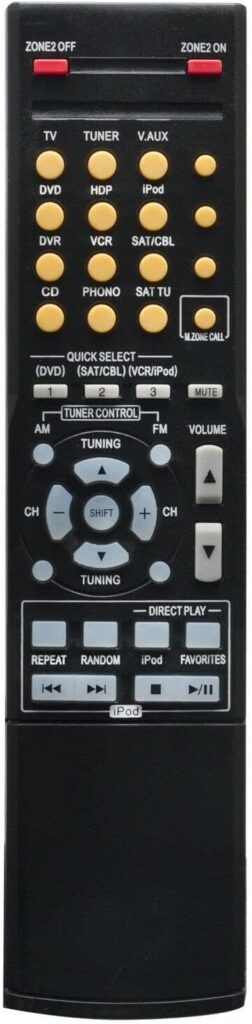 New Replacement Remote Control for Denon AVR-790 AVR-890 7.1 Channel HDMI Home Theater Surround Sound 3D-Ready Receiver