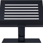 Razer Adjustable Laptop Stand: Supports Phones, Tablets, Laptops, Macbooks up to 18″ – Adjust Height and Tilt – Durable Aluminum Construction – Vented Design – Foldable for Storage & Travel – Black