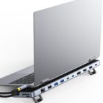 Baseus Laptop Docking Station Stand, 12 in 1 Triple 4K Display HDMI/DP, 10Gbps USB A/C Fast Data, PD 100W, Ethernet, TF/SD, USB C Docking Station with Stand for Windows/Dell/HP/Lenovo/Asus/Acer/Mac