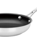 Cuisinart Chef’s Classic 8″ Stainless Steel Nonstick Skillet engineered with PURELYCERAMIC™, 722C-20NS
