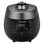 CUCKOO Twin Pressure Rice Cooker 6-Cup Uncooked / 12-Cup Cooked with Nonstick Inner Pot, Versatile Rice Maker & Warmer with 14 Menu Options, Voice Guide, Auto Clean, Black (CRP-RT0609FB)