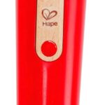 Hape Mighty Echo Microphone | Battery-Free Voice Amplifying Microphone Toy for Kids 1 Year & Up, Red, Model Number: E0337