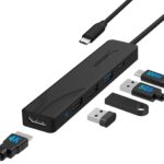 SABRENT USB-C Hub 5-in-1 with 4K HDMI, 100W PD Charging (Input Only), 1x USB 3.0, 2X USB 2.0 – No Data on USB-C Port – Compatible with MacBook, Windows, Linux (HB-TC5P)