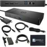 WD19DCS Dell Docking Station Dual Monitor – 4K Display, 1 Year Warranty, Dell USB-C Performance Dock with 240W Adapter, HDMI, DisplayPort, USB-C Cables & Cloth (New)