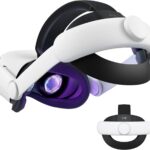 KIWI design Comfort Head Strap Accessories Compatible with Oculus/Meta Quest 2, Elite Strap Replacement for Enhanced Support of VR Headset, NOT for Meta Quest 3/3S
