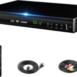 Blu Ray DVD Player, WISCENT Full HD 1080p Home Theater Disc System, Region A/1 Blu-Rays,HD Blu-Ray DVD Player for TV with Coaxial Audio/HDMI/AV/Output, USB Input, Built-in PAL NTSC