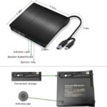 External 6X Blu-ray Player DVD CD Writer USB 3.0 USB C 3D Blu-ray Player Drive CD DVD Burner for iMac MacBook Laptop PC Windows 11/10/8/7, Linux, Mac OS