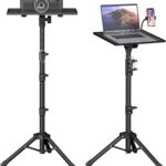 Projector Stand – Adjustable Height 22 to 63 Inches, Tripod for Laptop & Projector, Outdoor Movies