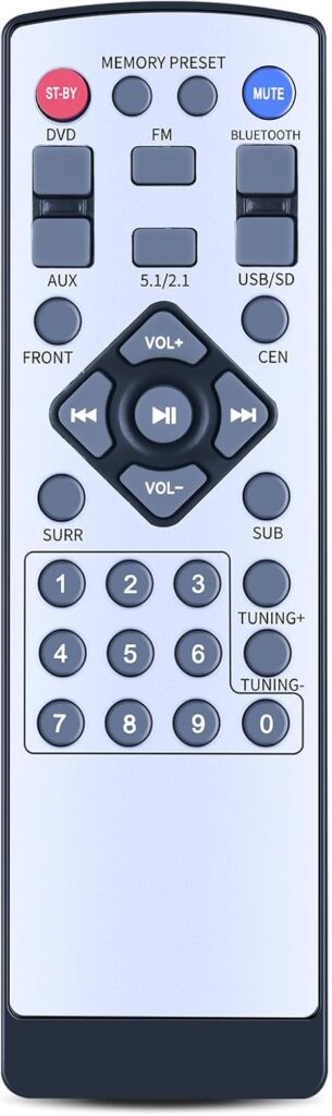 Replacement Remote Control for Acoustic Audio Compatible with AA5170 AA5171 AA5172 5.1 Channel Home Theater Speaker System