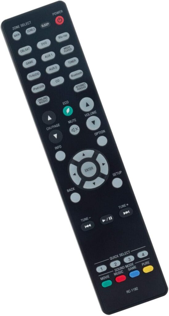 Replacement Remote Control Controller for Denon AVR-X2600H AVR-X2700H 4K/8K Ultra HD 7.2 Channel AV Receiver