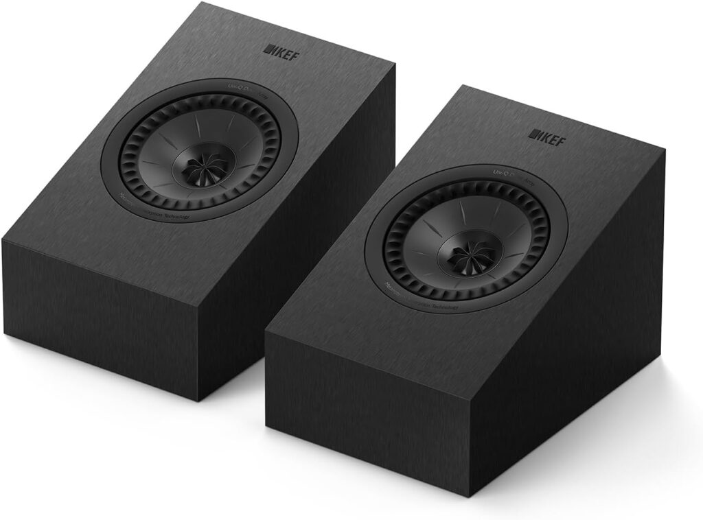 KEF Q8 Meta Dolby Amtos/Surround Speaker (Black, Pair)