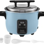VEVOR Commercial Rice Cooker, 50-Cup Rice Cooker, 10.57 Qt / 10 Liter Large Rice Cooker and Warmer with Nonstick Inner Pot, Fast Cooking and 24-Hour Keep Warm, with Rice Cup and Paddle, for Restaurant