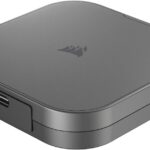 Corsair EX400U 4TB USB4 Portable External Type-C SSD – Up to 4,000MB/s Read, 3,600MB/s Write, USB 3.2 Gen2 2×2, Plug and Play, Thunderbolt 4, MagSafe, Includes 40Gbps Cable, Windows PC, iOS Mac – Gray