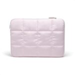 U Brands Nylon Puffer Zipping Medium Laptop Sleeve, 9.75″ x 13″, Computer Accessories, Laptop Bag for MacBook Pro, MacBook Air, Chromebook, HP Computer, Petal Pink