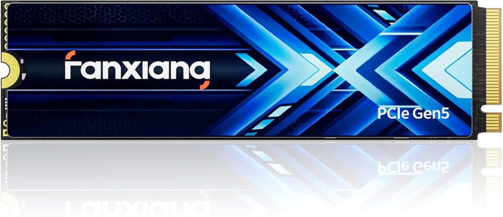 fanxiang 2TB PCIe 5.0 x4 NVMe M.2 SSD,Up to 14000 MB/s,DRAM Cache and SLC NAND,High Performance Solid State Drive for AI Applications, Gaming, PC, Laptop