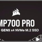Corsair MP700 PRO 2TB M.2 PCIe Gen5 x4 NVMe 2.0 SSD – M.2 2280 – Up to 12,400MB/sec Sequential Read – High-Density TLC NAND – Black