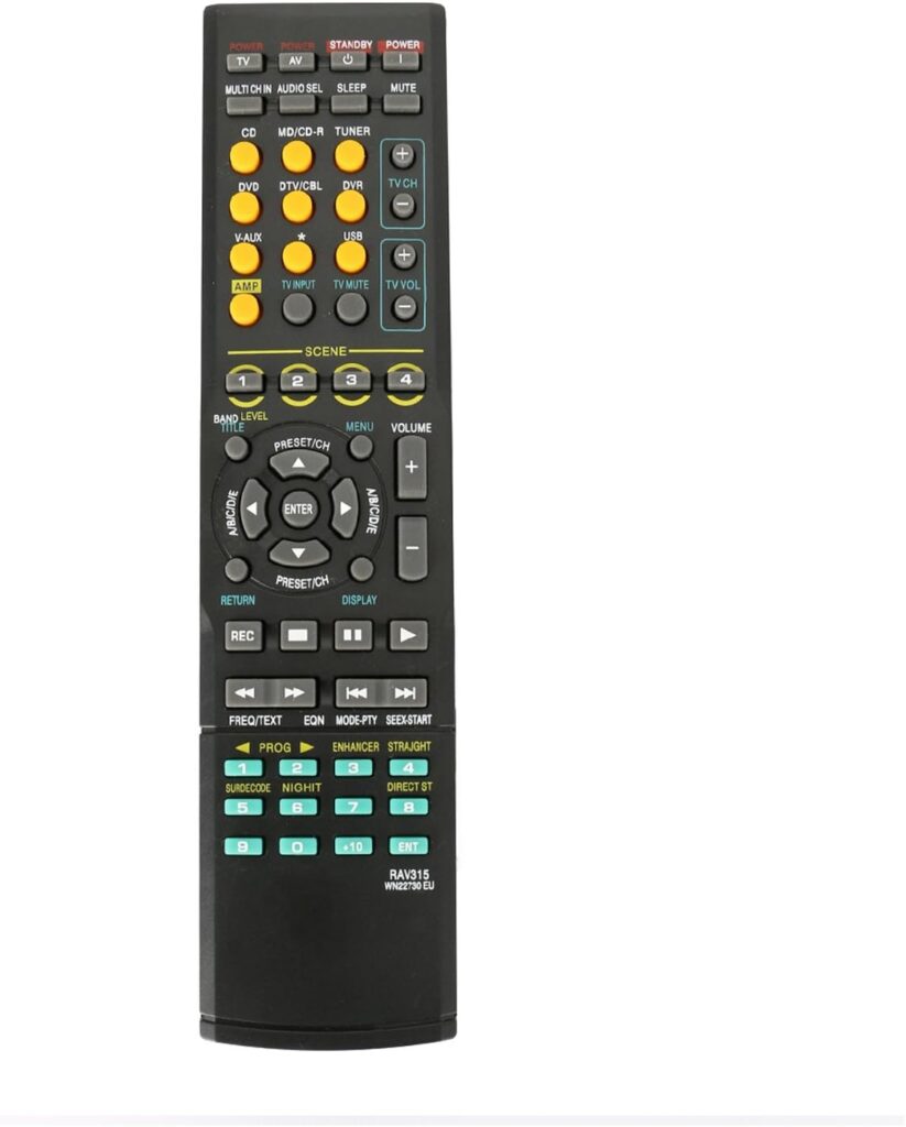 RAV315 Replace Remote Control fit for Yamaha AV Receiver Home Audio RX-V461 RX-V561 377 640 WN22730 EU RAV311 HTR-6040 HTR-6050 HTR-6230