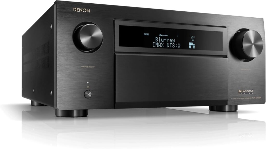 Denon AVR-X8500HA 13.2 Channel (150 W/Ch) Receiver for Home Theater, Advanced 8K Upscaling, Supports Dolby Atmos, DTS:X, IMAX Enhanced, Auro 3D & More, Built-in HEOS, Amazon Alexa Voice Control