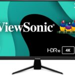 ViewSonic VX3267U-4K 4K UHD 32 Inch IPS Monitor with 65W USB C, HDR10 Content Support, Ultra-Thin Bezels, Eye Care, HDMI, and DP Input, Black