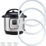 3 Pack Silicone Sealing Rings for Instant Pot 6 Qt, Inner Pot Seal Ring, Replacement Seal Gasket, Food-Grade Silicone Sealing Rings