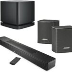 Bose New Smart Dolby Atmos Soundbar, Black Bundle with Wireless Surround Speakers (Pair), Bass Module 500