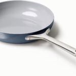 Caraway Nonstick Ceramic Frying Pan (2.7 qt, 10.5″) – Non Toxic, PTFE & PFOA Free – Oven Safe & Compatible with All Stovetops (Gas, Electric & Induction) – Navy