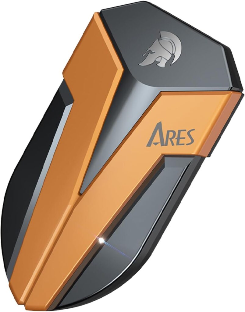 DATO 1TB External SSD, ARES Amber Shield Portable SSD w/LED, Up to 1600/1500 MB/s, OTG-Supported, Waterproof USB 3.2 Gen 2×2 Type C Rugged External Solid State Drive