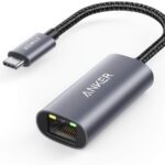 Anker USB C 3.0 to Ethernet Adapter, Portable 1-Gigabit Network Hub, 10/100/1000 Mbps, for MacBook Pro, iPad Pro 2019/2018, ChromeBook, XPS, Galaxy S9/S8, and More