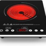 1800W Portable Induction Cooktop – 110V Electric Countertop Single Burner Hot Plate, Ideal for Home & Travel Cooking