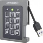 Apricorn 2TB Aegis Padlock SSD 256-Bit, FIPS 140-2 Level 2 Validated Ruggedized USB 3.0 Encrypted External Portable Drive (ASSD-3PL256-2TBF)