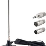 Strong Magnetic Base FM Radio Antenna Digital Telescopic Antenna for Yamaha Pioneer Onkyo Marantz Sherwood FM Radio Bluetooth Home Stereo Receiver AV Audio Video Home Theater Tuner