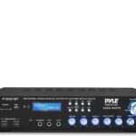 Pyle 3000W Multi-Channel Bluetooth 5.0 Wireless Streaming Power Amplifier – Rack Mount – Stereo Receiver w/ FM Radio – USB/SD – Dual Mic w/ Echo – RCA – Headphone – LED Display – Cooling Fan – P3001BT