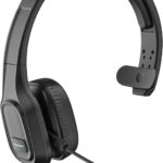 COMEXION Trucker Bluetooth Headset V5.0, Wireless Headset with Noise Canceling&Mute Microphone for Cell Phones, On Ear Bluetooth Headphone for Computer, Zoom Meetings, Skype, Home Office