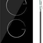 Induction Cooktop 12 Inch, 220V~240V, 2 Burners Electric Cooktop,3500W, 12” Built-in Double Electric Stove Top Countertop Cooker with Hard Wire,No Plug
