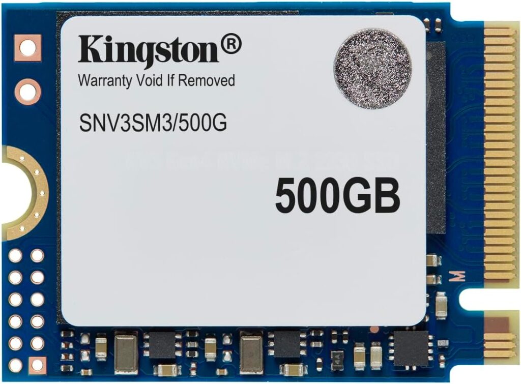 Kingston NV3 500GB M.2 2230 NVMe SSD | Up to 5000MB/s | SNV3SM3/500G