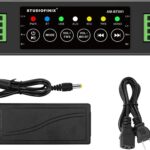 STUODIOFINIX 4-Channel Mini Bluetooth Amplifier 120w for Passive Speakers with TWS,AUX,MIC,USB,Replacement Part,Suitable for Wall/Ceiling/Marine/Bookshelf Speakers