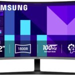 Samsung 32-inch S3 (S39GD) FHD 100Hz Curved Monitor, Game Mode, Eye Saver Mode, Multiple Connectivity with HDMI Port, Built-In Speakers, LS32D396GANXZA, 2025