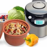 VitaClay Smart Organic Clay Pot Multi Cooker – Toxin Free Clay Rice Cooker, Delay Start Slow Cooker, Stew Cooker, Electric Soup Pot, Yogurt Maker, with Natural Earthen Clay Crock, 6 Cup / 3.2-Quart