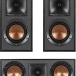 Klipsch R-41M Bookshelf Speakers (Pair) and R-52C Center Channel Home Theater Bundle