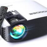 GooDee Smart 4K Projector with 5G WIFI and Bluetooth, Netflix/Amazn Prime Video, Dolby Audio, 800ANSI Outdoor Projector, 400″ Zoom Home Theater Projector Compatible with TV Stick,iOS,Android