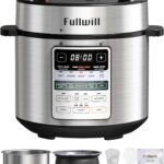 Fullwill Dual-Pot Electric Pressure Cooker 6+5QT(2025 Upgraded), 12-in-1 Multi-Cooker for Pressure Cooking, Soup, Yogurt, Stew, Rice