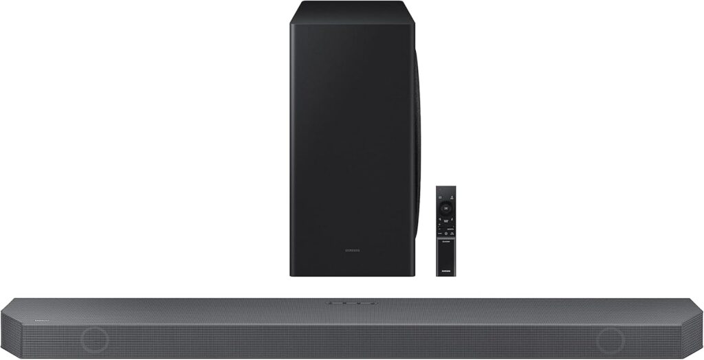 SAMSUNG HW-Q800B/ZA 5.1.2ch Soundbar w/ Wireless Dolby Atmos, DTS:X, Q Symphony, SpaceFit Sound, Built In Voice Assistant, AirPlay 2, Game Pro Mode, Tap Sound, 2022