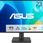 ASUS 24” (23.8-inch viewable) 1080P VA249HG Eye Care Monitor – IPS, Full HD, 99% sRGB, Frameless, 120Hz, Adaptive-Sync, 1ms, HDMI, VGA, Low Blue Light, Flicker Free, Wall Mountable, 3 yr Warranty