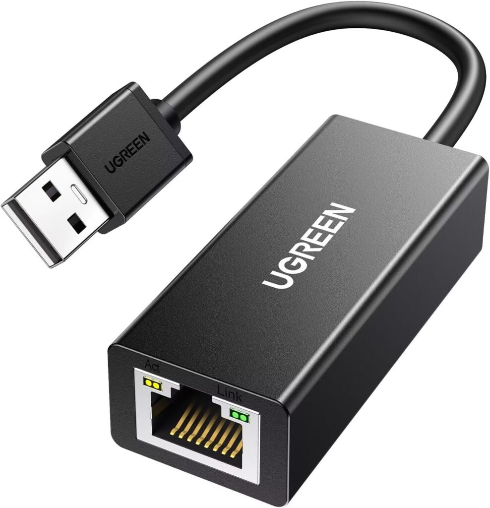 UGREEN USB to Ethernet Adapter, 10/100 Mbps Network Adapter, with AX88772D Chip, RJ45 Wired LAN Dongle for Laptop, Compatible with Nintendo Switch MacBook Chromebook Windows macOS Linux (Not for Wii)