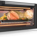 Nuwave Bravo Pro Smart Air Fryer Toaster Oven Combo, Airfryer Convection Oven Countertop, 12-in-1 Functions with Quicker & Even Crisp Technology, 1800W, 50-450Β°F, PFAS-Free, 21QT, Black