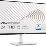 Dell S2425HS Monitor – 23.8 Inch, FHD (1920×1080) Display, 100Hz Refresh Rate 1500:1 Contrast Ratio, TÜV Rheinland Eye Comfort 4 Star, Integrated 2x5W Speaker, Height/Tilt/Swivel/Pivot – Ash White