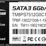 TEAMGROUP MS30 512GB with SLC Cache 3D NAND TLC M.2 2280 SATA III 6Gb/s Internal Solid State Drive SSD (Read/Write Speed up to 530/430 MB/s) Compatible with Laptop & PC Desktop TM8PS7512G0C101
