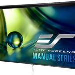 Elite Screens Manual Series, 120-INCH 16:9, Pull Down Manual Projector Screen with AUTO LOCK, Movie Home Theater 8K / 4K Ultra HD 3D Ready, 2-YEAR WARRANTY, M120UWH2